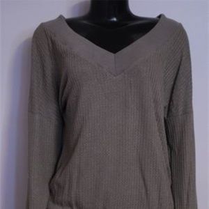 BIUBIU V NECK RIBBED KNIT SWEATER SIZE S